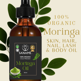 SANAME - 100% Organic Moringa Skin, Hair, Nail, Lash & Body Oil