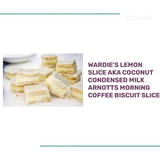 Wardie's Lemon Slice AKA Coconut Condensed Milk Arnotts Morning Coffee Biscuit Slice by@Outfy