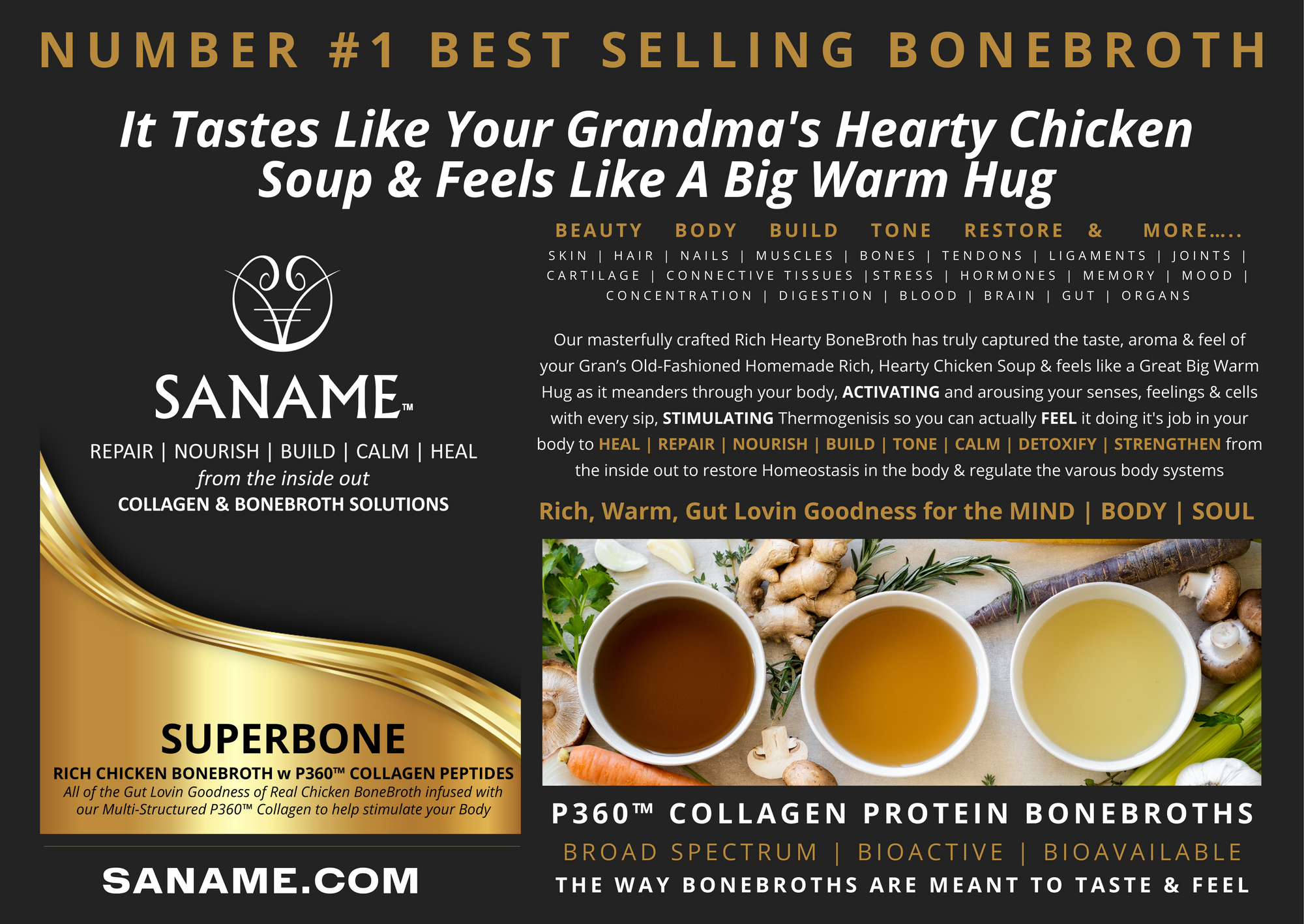 SANAME - P360™ SUPERBONE Chicken BoneBroth