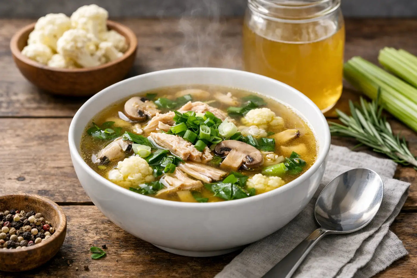 Low Carb Bone Broth Soup That Works Hard