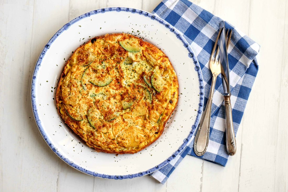 SANAME - Spanish Zucchini & Potato Tortilla (Fritter) infused with White Miso P360 Collagen BoneBroth
