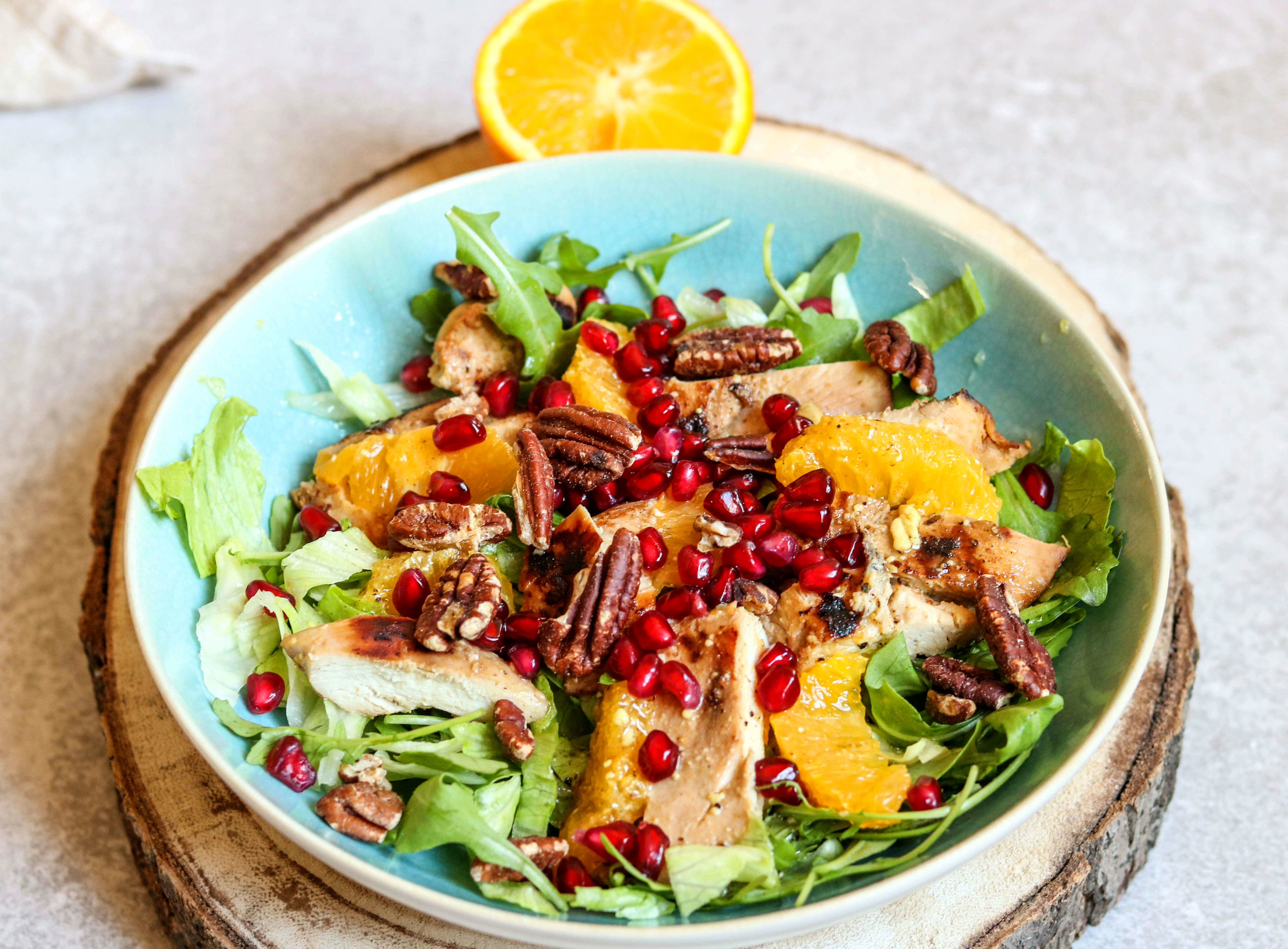 SANAME - Chicken Orange & Walnut Salad infused with SUPERBONE P360 Collagen BoneBroth
