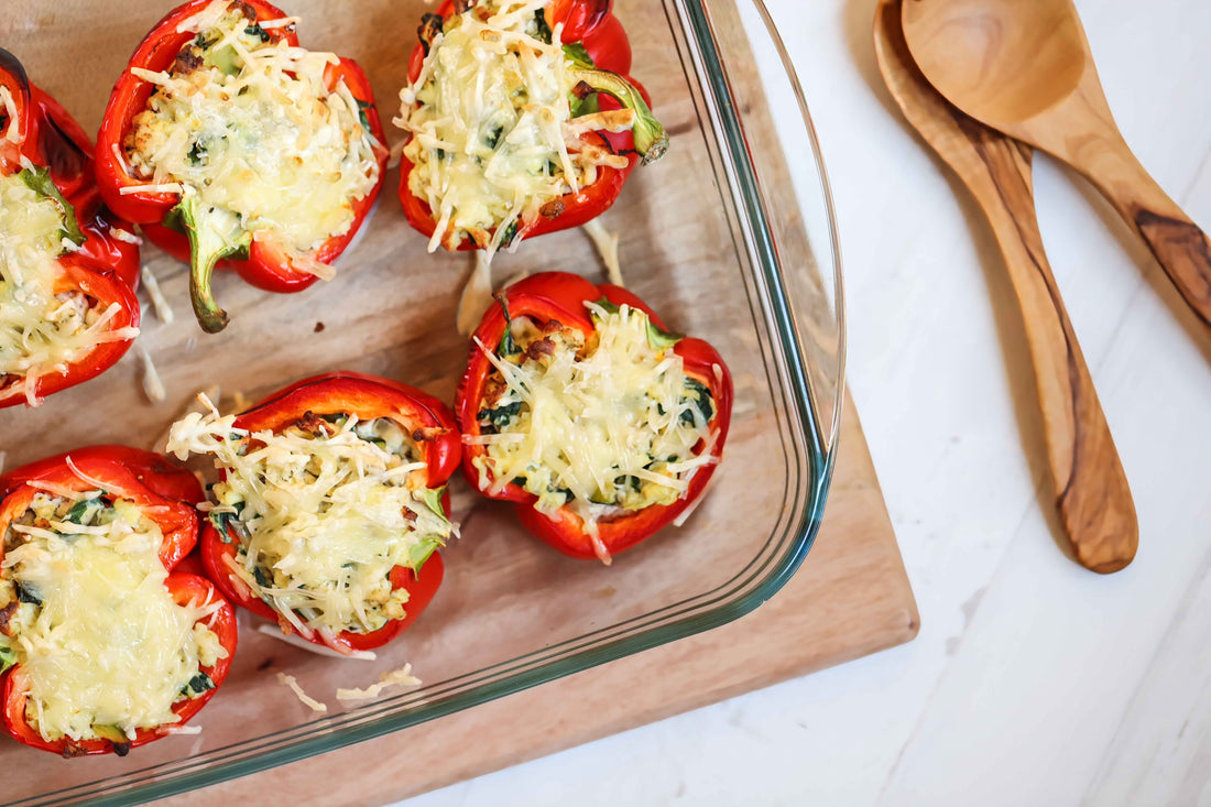 SANAME - Stuffed Mince Capsicums (Bell Peppers) infused w Tom Yum P360 Collagen BoneBroth