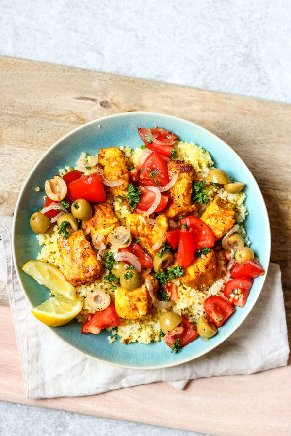 SANAME Moroccan Chicken Couscous Salad infused with Golden P360 Collagen