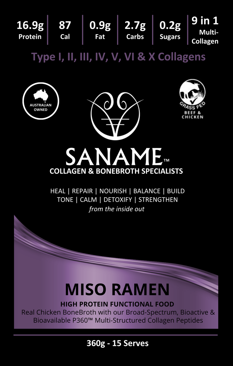 P360™ Miso Ramen Multi-Collagen infused Bone Broth