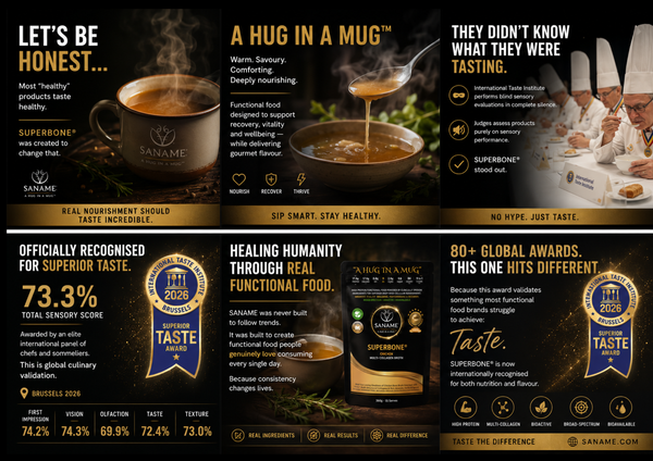 P360® SUPERBONE - World's First & Best - Multi-Collagen infused Chicken Bone Broth