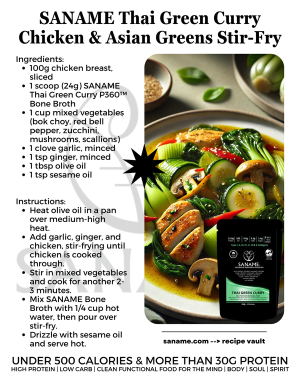 Thai Green Curry Chicken &amp; Asian Greens Stir-Fry