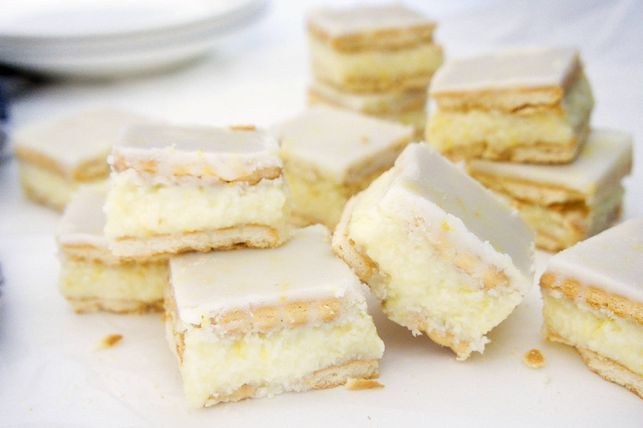 Wardie's Lemon Slice AKA Coconut Condensed Milk Arnotts Morning Coffee Biscuit Slice