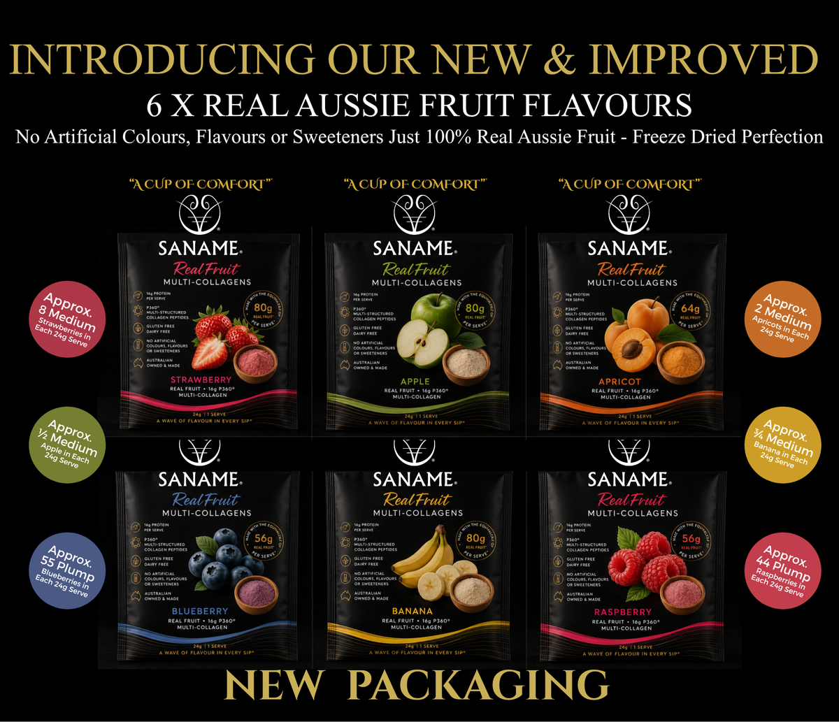 10 x 24g Variety Pack of Collagen Botanical Immuno-Teas / Fru-T Waters