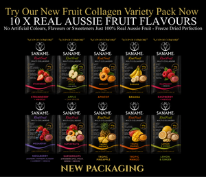 10 x 24g Variety Pack of Collagen Botanical Immuno-Teas / Fru-T Waters