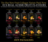 10 x 24g Variety Pack of Collagen Botanical Immuno-Teas / Fru-T Waters