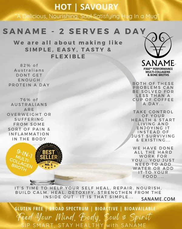 SANAME - Clean & Conscious Collagens & Bone Broths for optimal Cellular Health - BEST GUT HEALTH PRODUCT