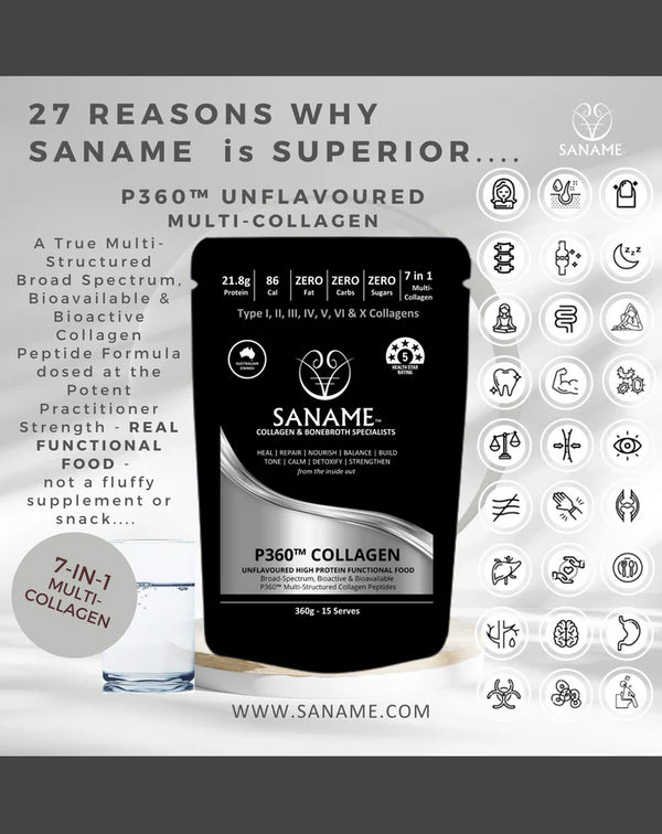 SANAME - Clean & Conscious Collagens & Bone Broths for optimal Cellular Health - BEST PROTEIN POWDER & BEST COLLAGEN PRODUCT