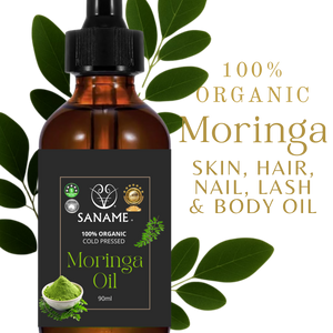 SANAME  - 100% Organic Moringa Skin, Hair, Nail, Lash & Body Oil
