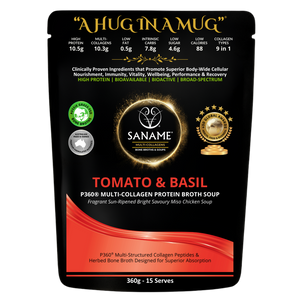 P360® Tomato & Basil Multi-Collagen Protein Miso Chicken Bone Broth Soup