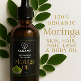 SANAME - Moringa Seed Oil for Lush Skin, Hair, Nails, Lashes & Body