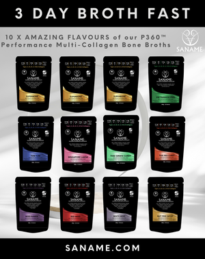 3 DAY BROTH FAST (12 x BROTH Variety Pack) P360™ Performance Multi-Collagen Bone Broths
