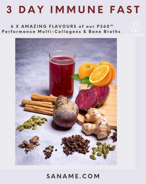 3 DAY COLD & FLU IMMUNITY BOOSTER/FAST - 12 x Variety P360™ Performance Multi-Collagens &  Bone Broths
