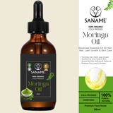 SANAME - Moringa Seed Oil for Lush Skin, Hair, Nails, Lashes & Body