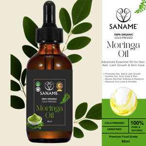 SANAME  - 100% Organic Moringa Skin, Hair, Nail, Lash & Body Oil
