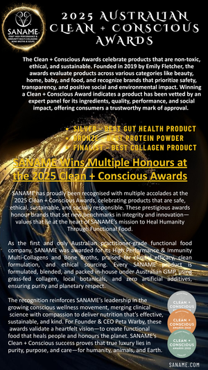 AWARDS -SANAME - 2025: The Most Globally Awarded Functional Health Food Business of the Year