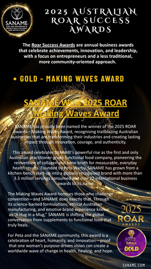 AWARDS -SANAME - 2025: The Most Globally Awarded Functional Health Food Business of the Year