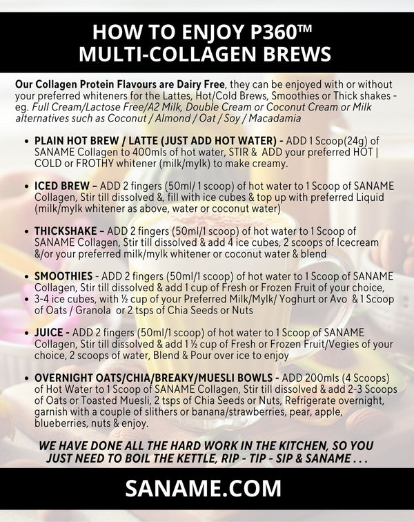 SANAME INTRO PACK - OUR BEST SELLERS P360™ Multi-Collagens & Bone Broths Variety Pack