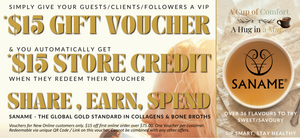 Send Me $15 GIFT VOUCHERS to Share (50)