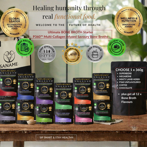 Ultimate BONE BROTH Starter - P360™ Multi-Collagen infused Savoury Bone Broths (27 serves)