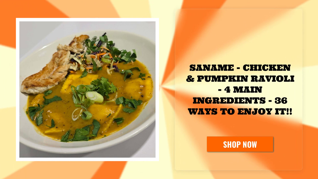 SANAME - Chicken &amp; Pumpkin Ravioli - 4 main ingredients - 36 ways to enjoy it!! by@Outfy