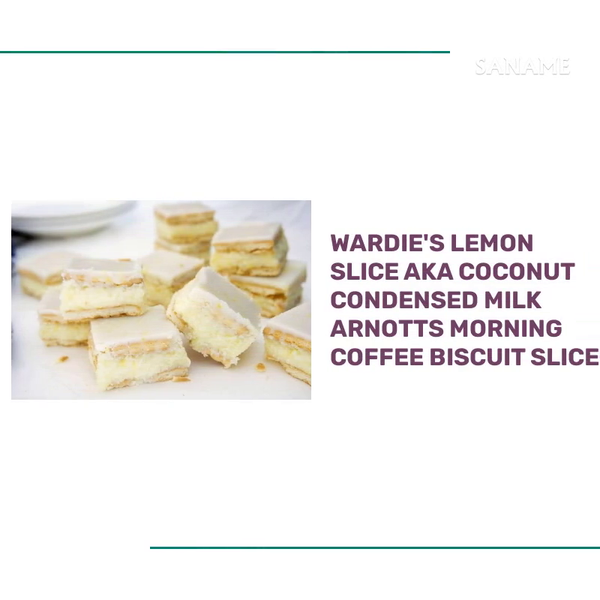 Wardie&#039;s Lemon Slice AKA Coconut Condensed Milk Arnotts Morning Coffee Biscuit Slice by@Outfy