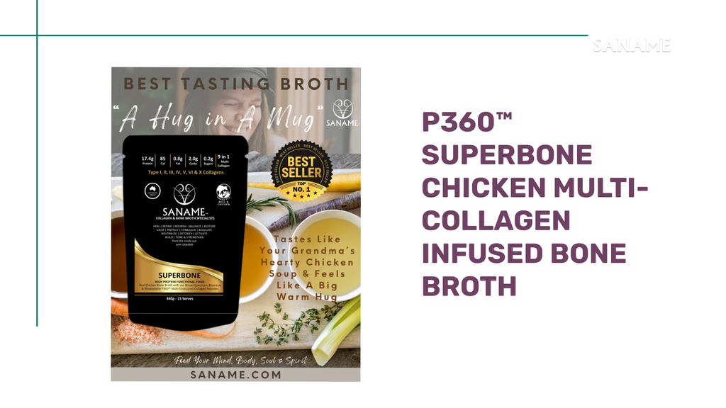 P360&trade; Superbone Chicken Multi-Collagen infused Bone Broth by@Outfy