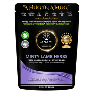 P360® Minty Lamb Herbs - World's First & Best - Multi-Collagen infused Lamb Bone Broth
