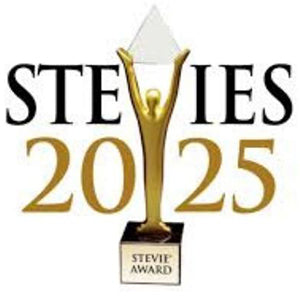 Annette's Stevie Winners trophies