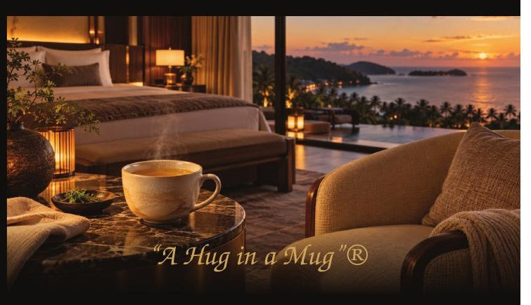 Premium hospitality setting and SANAME warm beverage ritual